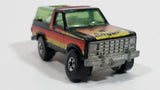 1982 Hot Wheels Ford Bronco Black Die Cast Toy Car SUV Vehicle BW Malaysia - Treasure Valley Antiques & Collectibles