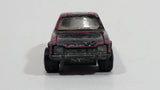 Vintage 1970 Lesney Products Matchbox Superfast Ford Capri Magenta Pink Painted Black No. 54 Die Cast Toy Car Vehicle with Opening Hood