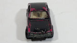 Vintage 1970 Lesney Products Matchbox Superfast Ford Capri Magenta Pink Painted Black No. 54 Die Cast Toy Car Vehicle with Opening Hood