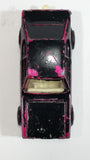 Vintage 1970 Lesney Products Matchbox Superfast Ford Capri Magenta Pink Painted Black No. 54 Die Cast Toy Car Vehicle with Opening Hood