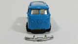 Very Rare HTF Vintage PlayArt Volkswagen VW Station Wagon Van Bus Blue Die Cast Toy Car Vehicle