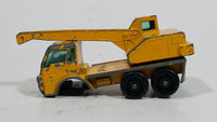 Vintage Lesney Products Matchbox Series Dodge Crane Truck Yellow No. 63 Die Cast Toy Car Construction Machinery Building Equipment Vehicle