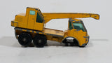 Vintage Lesney Products Matchbox Series Dodge Crane Truck Yellow No. 63 Die Cast Toy Car Construction Machinery Building Equipment Vehicle