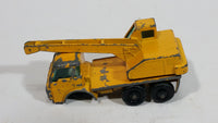 Vintage Lesney Products Matchbox Series Dodge Crane Truck Yellow No. 63 Die Cast Toy Car Construction Machinery Building Equipment Vehicle