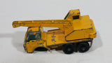 Vintage Lesney Products Matchbox Series Dodge Crane Truck Yellow No. 63 Die Cast Toy Car Construction Machinery Building Equipment Vehicle