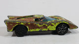 Vintage 1970s TinToys W.T. 238A "Red Shadow" Lime Green Die Cast Toy Sports Car Vehicle - Hong Kong