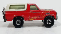 1982 Hot Wheels Ford Bronco Red Die Cast Toy Car SUV Vehicle BW Malaysia - Treasure Valley Antiques & Collectibles