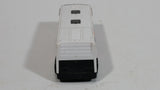 2015 Matchbox City Works City Bus White Plastic Die Cast Toy Car Vehicle