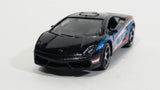 2016 Matchbox Lamborghini Gallardo LP560-4 Polizia Black Die Cast Toy Police Officer Cop Vehicle - Treasure Valley Antiques & Collectibles