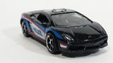 2016 Matchbox Lamborghini Gallardo LP560-4 Polizia Black Die Cast Toy Police Officer Cop Vehicle - Treasure Valley Antiques & Collectibles