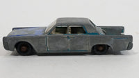 Vintage 1970s Lesney Matchbox Series No. 31 Lincoln Continental Green Blue Die Cast Toy Car Vehicle