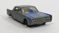 Vintage 1970s Lesney Matchbox Series No. 31 Lincoln Continental Green Blue Die Cast Toy Car Vehicle