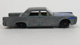 Vintage 1970s Lesney Matchbox Series No. 31 Lincoln Continental Green Blue Die Cast Toy Car Vehicle