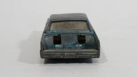 Vintage 1970s Lesney Matchbox Series No. 31 Lincoln Continental Green Blue Die Cast Toy Car Vehicle