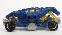 2010 Hot Wheels Race World Underground Double Demon Dinosaur Dark Blue Die Cast Toy Car Vehicle - Treasure Valley Antiques & Collectibles