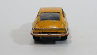 Rare HTF Vintage PlayArt Fiat Dino Mustard Yellow Die Cast Toy Car Vehicle Made in Hong Kong - Treasure Valley Antiques & Collectibles