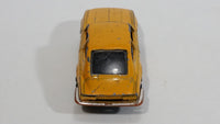 Rare HTF Vintage PlayArt Fiat Dino Mustard Yellow Die Cast Toy Car Vehicle Made in Hong Kong