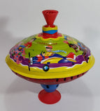 Vintage LBZ West German Tin Spinning Top Toy Carousel Kids