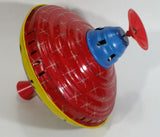 Vintage LBZ West German Tin Spinning Top Toy Carousel Kids