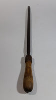Vintage Hoffman Chef's Knife Sharpening Steel - Wood Handled - Treasure Valley Antiques & Collectibles