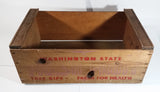 Vintage Washington State Fresh Fruit Tree Ripe Fresh For Health Wooden Food Crate - Treasure Valley Antiques & Collectibles