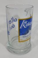 Rare Kokanee Glacier Pilsner Beer Okee Dokee Clear Glass Mug Collectible