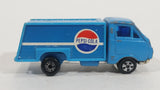 Vintage Yatming Style Pepsi-Cola Soda Pop Beverages Blue Delivery Truck Die Cast Toy Car Vehicle Made in Hong Kong