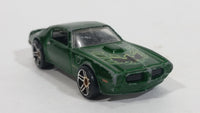 2012 Hot Wheels '73 Pontiac Firebird Trans Am Brewster Green Die Cast Toy Muscle Car Vehicle