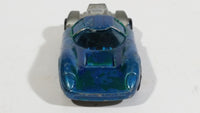 Vintage 1969 Hot Wheels Lola GT70 Spectraflame Aqua Blue RedLines Die Cast Toy Car Vehicle