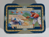 Vintage 1970s Old-Time Baseball Metal Tin Container Sports Collectible