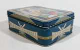 Vintage 1970s Old-Time Baseball Metal Tin Container Sports Collectible