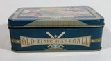 Vintage 1970s Old-Time Baseball Metal Tin Container Sports Collectible