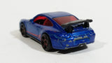 2011 Hot Wheels Porsche 911 GT3 RS Metalflake Dark Blue Die Cast Toy Car Vehicle