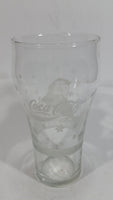 Collectible Libbey Enjoy Coca-Cola Coke Santa Claus Soda Pop Beverage Clear Glass Cup