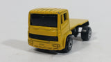 Maisto Ladder Truck Mustard Yellow Semi Truck Die Cast Toy Car Vehicle