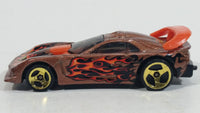 2003 Hot Wheels Flamin' Hot Wheels Callaway C7 Metalflake Copper Die Cast Toy Car Vehicle