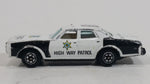 1980s Yatming Dodge Monaco Sheriff Highway Patrol 18 Police Cop White Black Die Cast Toy Car Emergency Rescue Vehicle - Treasure Valley Antiques & Collectibles