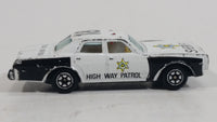 1980s Yatming Dodge Monaco Sheriff Highway Patrol 18 Police Cop White Black Die Cast Toy Car Emergency Rescue Vehicle - Treasure Valley Antiques & Collectibles