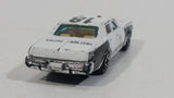 1980s Yatming Dodge Monaco Sheriff Highway Patrol 18 Police Cop White Black Die Cast Toy Car Emergency Rescue Vehicle - Treasure Valley Antiques & Collectibles