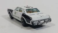 1980s Yatming Dodge Monaco Sheriff Highway Patrol 18 Police Cop White Black Die Cast Toy Car Emergency Rescue Vehicle - Treasure Valley Antiques & Collectibles