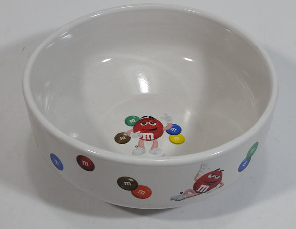 2004 M & M's Characters Chocolate Candies Sweets Ceramic White Snack Bowl Collectible - Treasure Valley Antiques & Collectibles