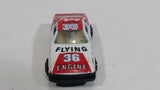 Vintage Yatming Toyota Celica Flying Engine #36 No. 1036 White Red Die Cast Toy Race Car Vehicle