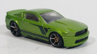 2013 Hot Wheels Workshop Then and Now Custom '07 Ford Mustang Metallic Green Die Cast Toy Muscle Car Vehicle