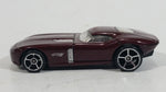 2009 Hot Wheels Fast FeLion Burgundy Maroon Dark Red Die Cast Toy Car Vehicle