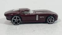 2009 Hot Wheels Fast FeLion Burgundy Maroon Dark Red Die Cast Toy Car Vehicle