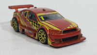 2008 Hot Wheels Amazoom Orange Yellow Die Cast Toy Car Vehicle - Treasure Valley Antiques & Collectibles
