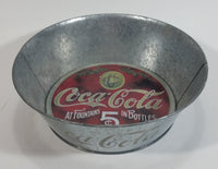 Coca-Cola Coke Soda Pop Beverage At Fountains 5¢ In Bottles Galvanized Metal Dish