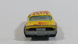 Vintage Yatming Chevy Camaro Z28 Road Burner Yellow with Red Flames No. 1077 Die Cast Toy Muscle Car Vehicle with Opening Doors