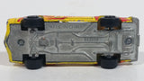 Vintage Yatming Chevy Camaro Z28 Road Burner Yellow with Red Flames No. 1077 Die Cast Toy Muscle Car Vehicle with Opening Doors