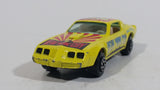 Vintage Yatming Pontiac Trans Am Turbo T/A #30 New York City U.S.A. No. 1030 Yellow Die Cast Toy Muscle Car Vehicle